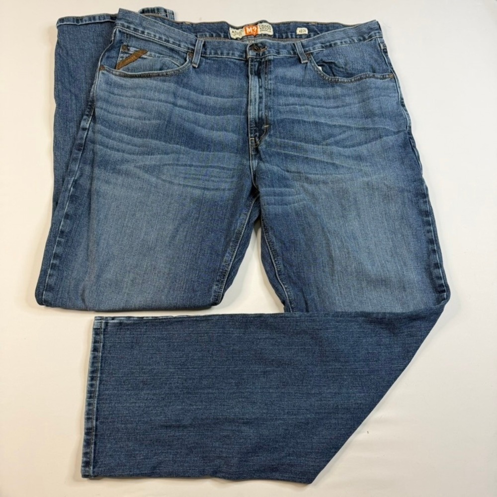 Ariat M3 Loose Straight Leg Jeans Mens 40/34 Blue Legacy Medium Wash Denim
